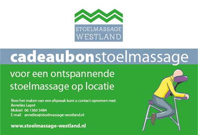 Cadeaubon Stoelmassage Westland